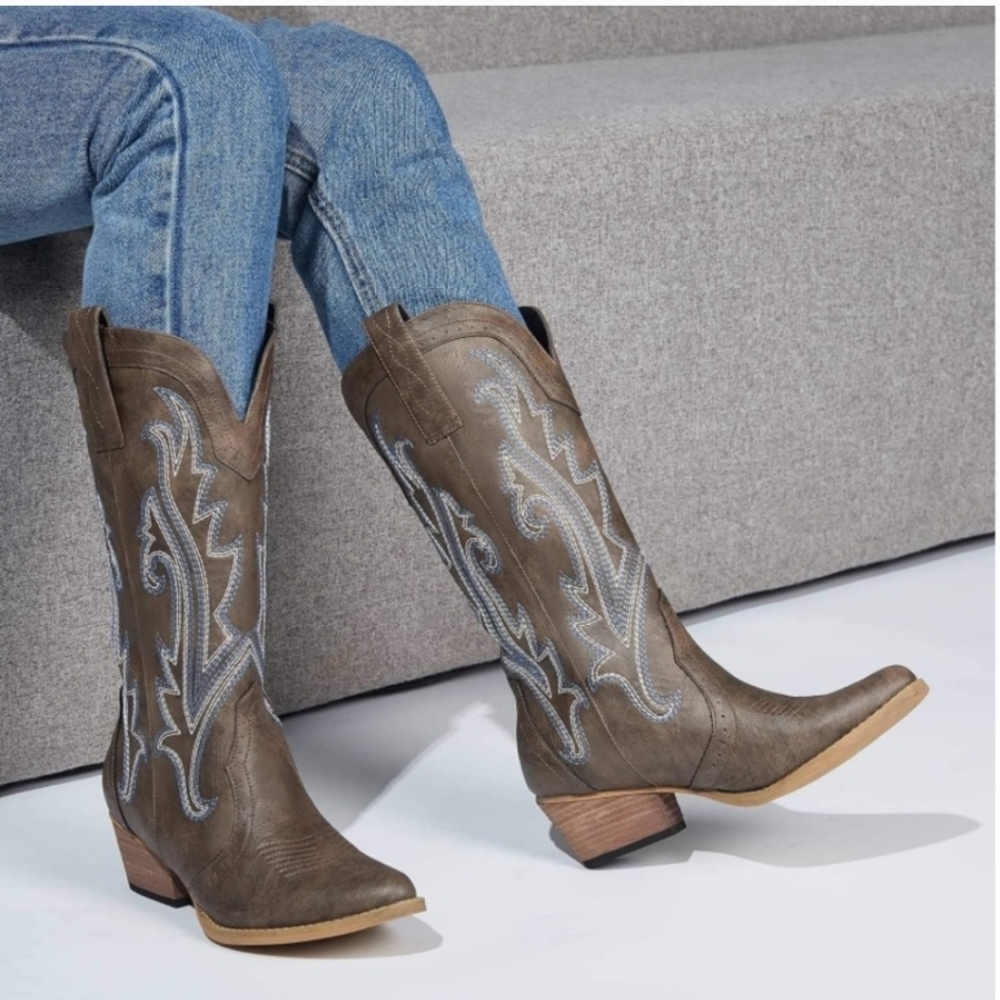 Rollda Hisea Cowgirl Western Boots